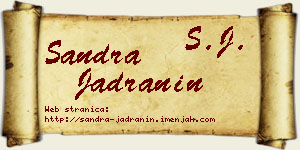 Sandra Jadranin vizit kartica